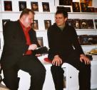 Leipziger Buchmesse 2004: Andreas Eschbach und Frank Festa im Gespräch