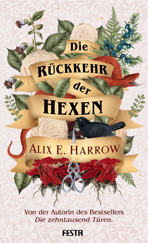 Bücherblog. Neuerscheinungen. Buchcover. Die Rückkehr der Hexen von Alix E. Harrow. Fantasy. Festa Verlag.